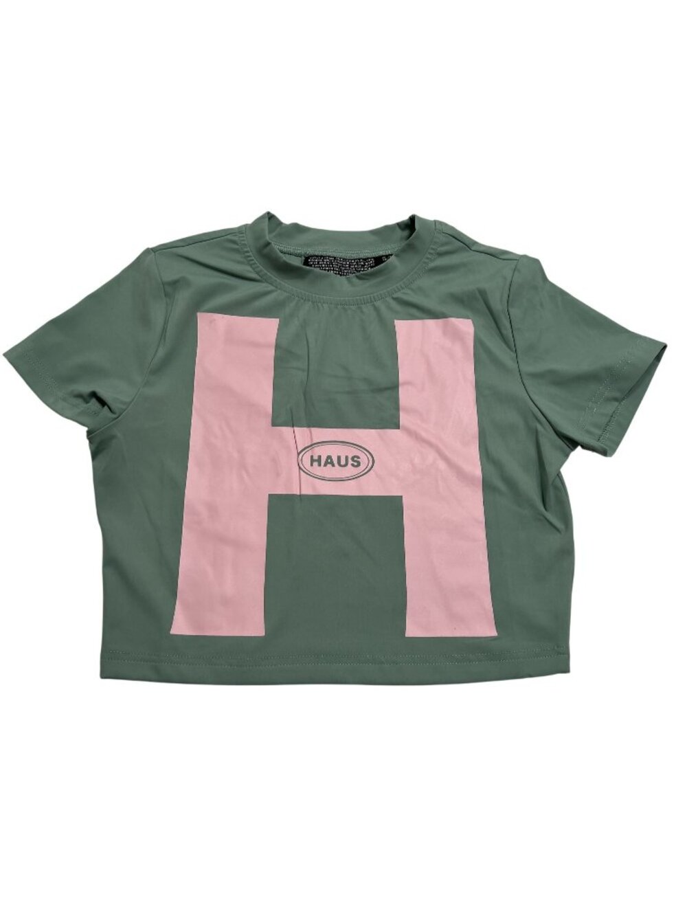 HAUS of Paris Baby Tee in Duck Egg + Peach